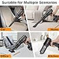 MYHOMESWORLD Car Vacuum Wireless,Portable Vacuum Cleaner with 21000pa High Power Suction,4 in 1 Air Purifier and Vacuum Cleaner, 18v/120w Mini Vacuum Cleaner for Car, Home, Office, Pet… (4 in 1)