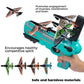 SkyStrike Airplane Launcher: Catapult Aircraft Gun with 4 Foam Planes - Outdoor Shooting Games