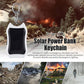 Solar Power Bank: 1500mAh Portable Charger with Keychain