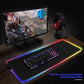 My HomesWorld Multicolor LED Luminous Gaming Mouse Pad RGB Oversized Glowing Keyboard Mat - Black -  80 x 30 CM