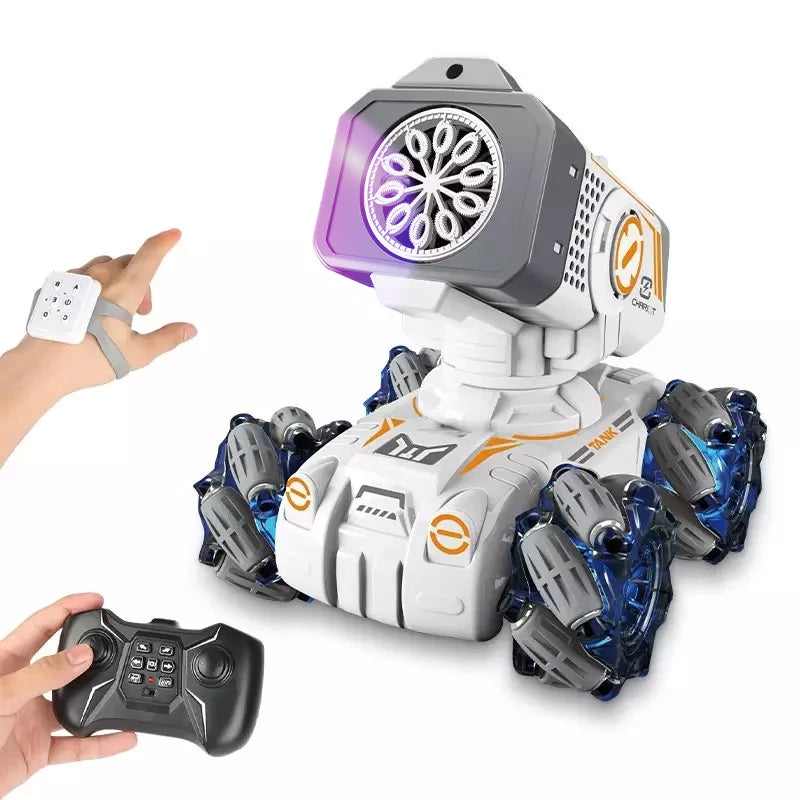 360 Spin RC Drift King: Gesture and Remote Controlled Stunt Car with Bubble & Water Bomb Blaster