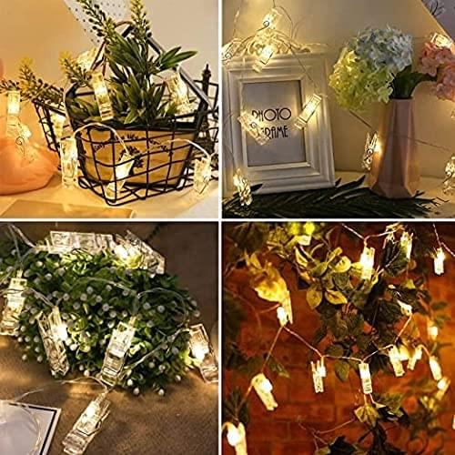 10 LED Clip Battery Operated 10 Photos String Light for Romantic Mood , Special Lighting for Diwali Christmas New Year