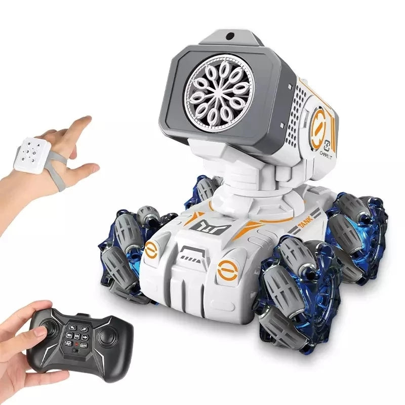 360 Spin RC Drift King: Gesture and Remote Controlled Stunt Car with Bubble & Water Bomb Blaster