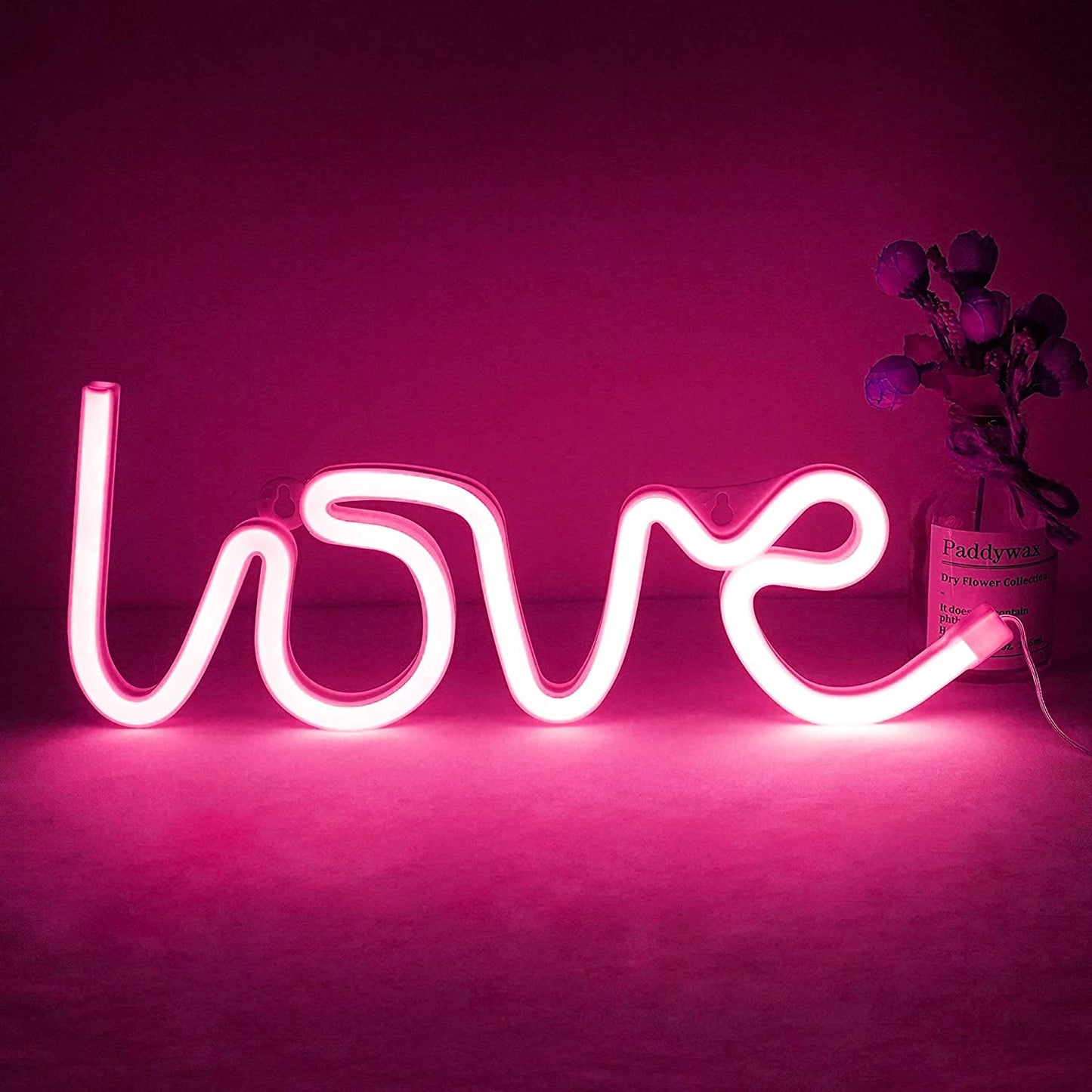 Neon LOVE SIGN (Works with USB or Batteries)