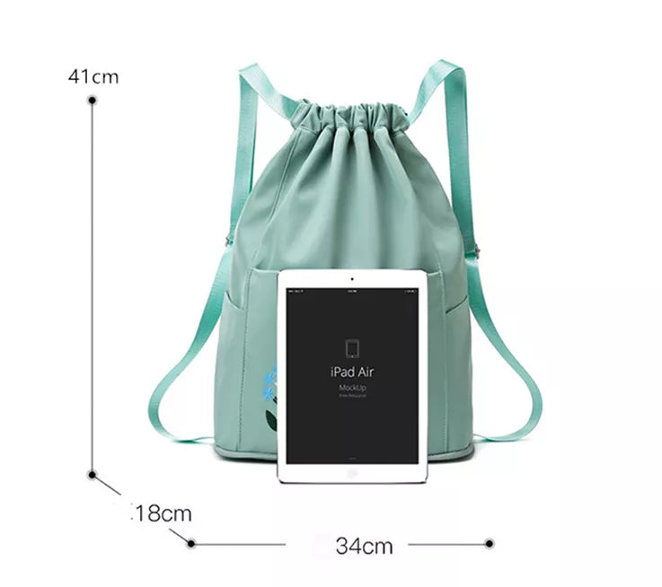 Waterproof Foldable Backpack 22L for Travel with Embroidery Work (Color as per availability)