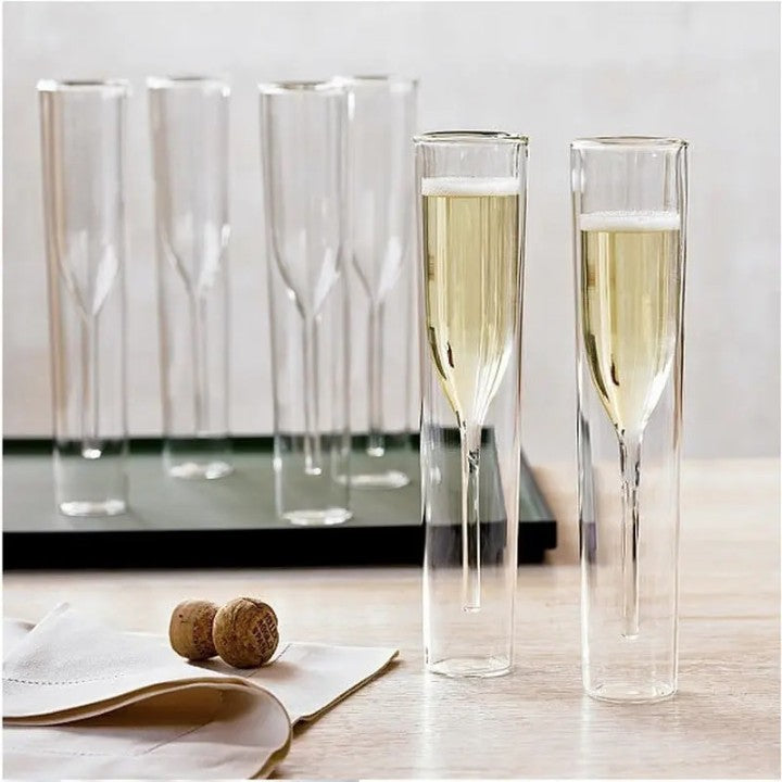 Indulge in Luxury with Double Walled 150ml Champagne Glasses