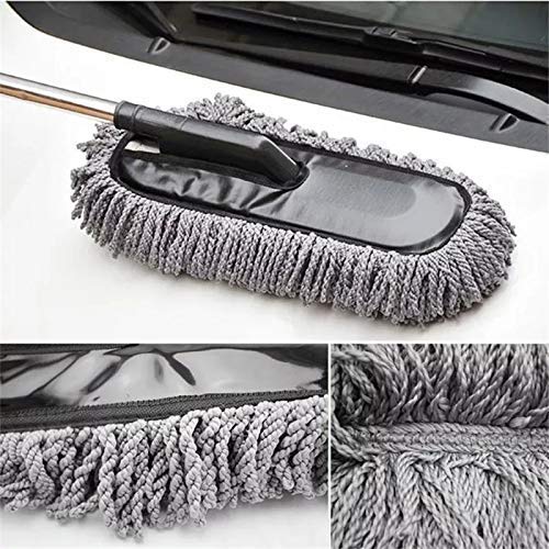 Telescopic Car Cleaning Duster Removable Nano Fiber Brush and Duster for Exterior and Interior