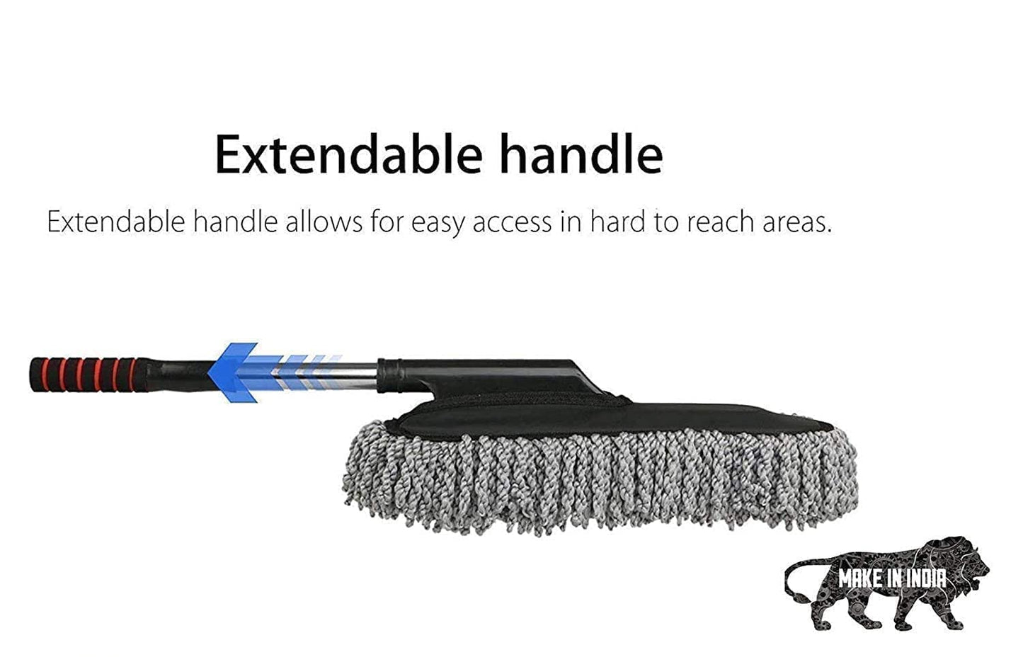 Telescopic Car Cleaning Duster Removable Nano Fiber Brush and Duster for Exterior and Interior